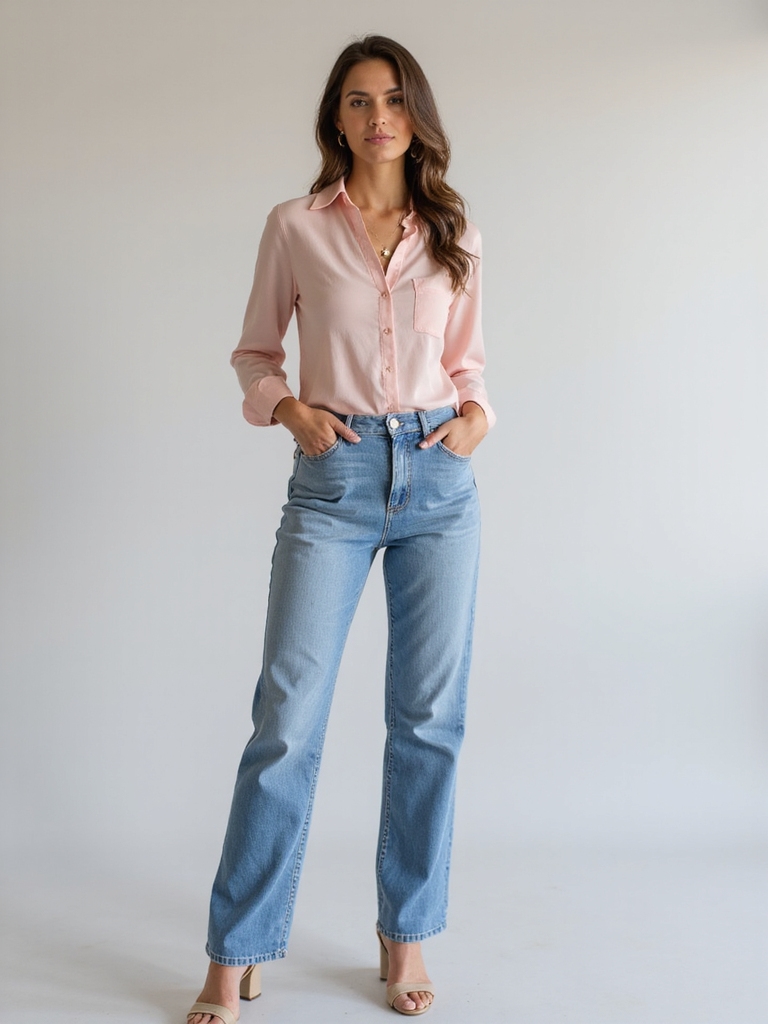 effortless denim brunch style