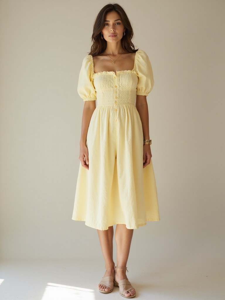 effortless spring dress elegance