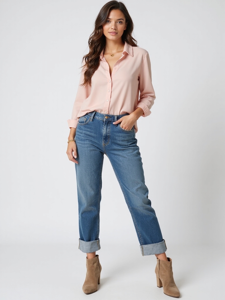 effortless spring mom jeans