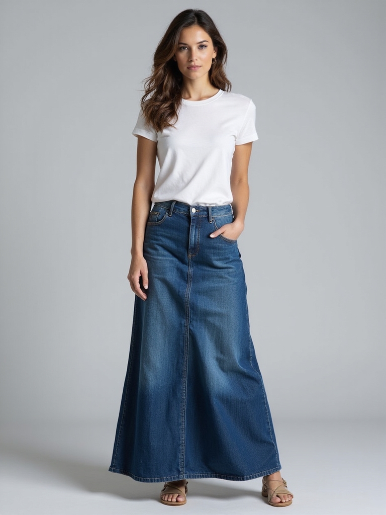 effortlessly chic denim styling