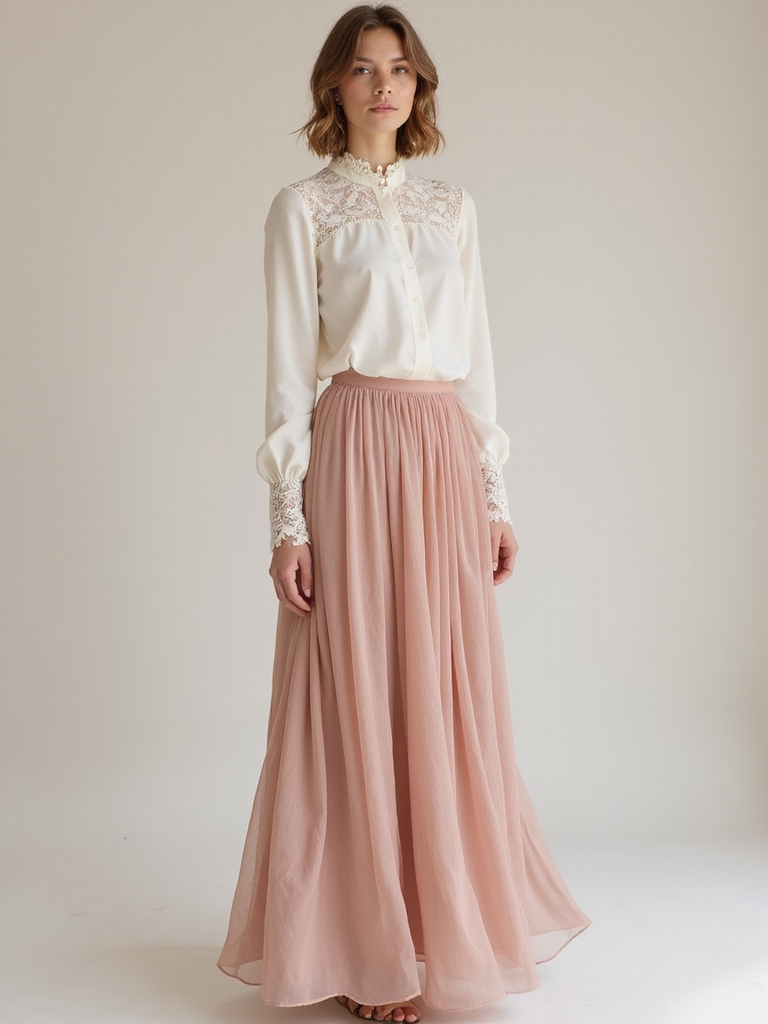 elegant blouse chic maxi