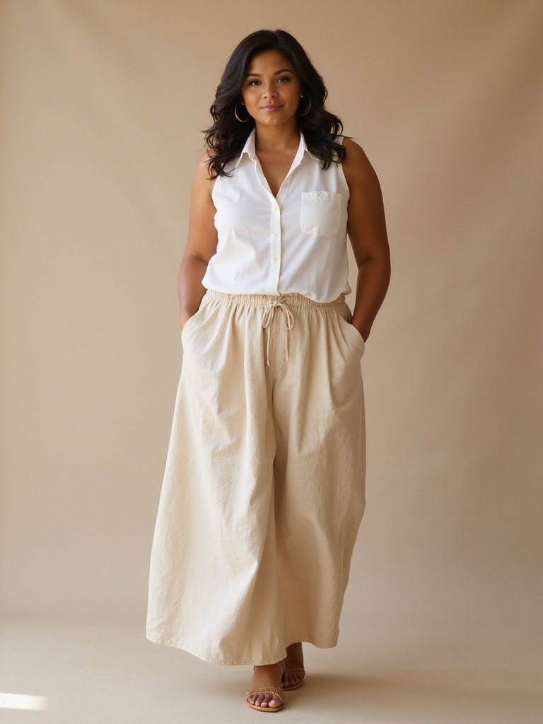 elegant breathable linen skirts
