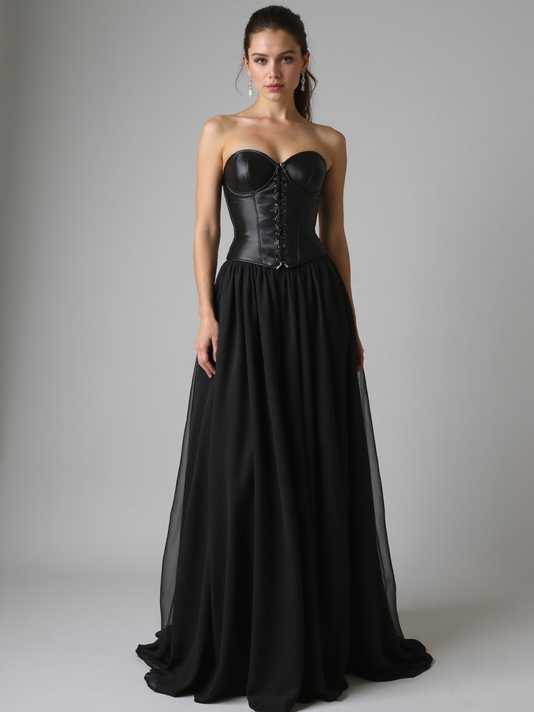 elegant corset and skirt