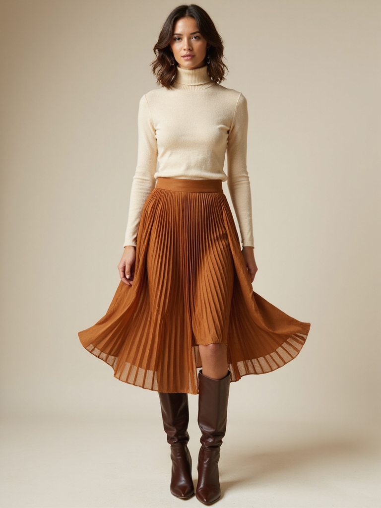 elegant fall skirt styling