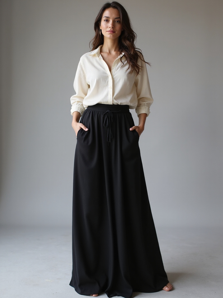 elegant maxi skirt silhouettes