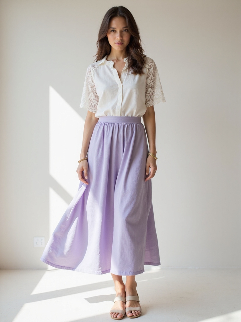 elegant midi skirt styling