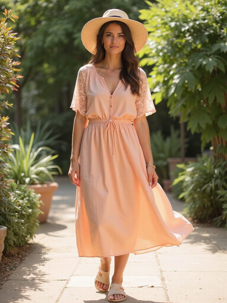 elegant modest summer dressing