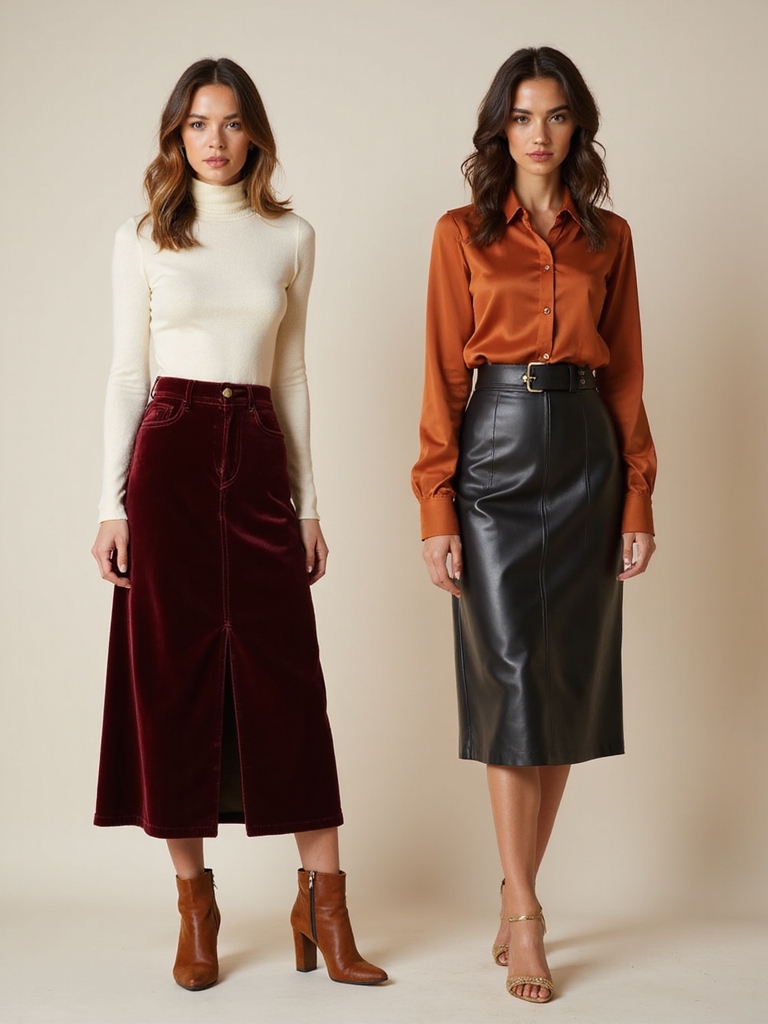 elevate fall skirt styles