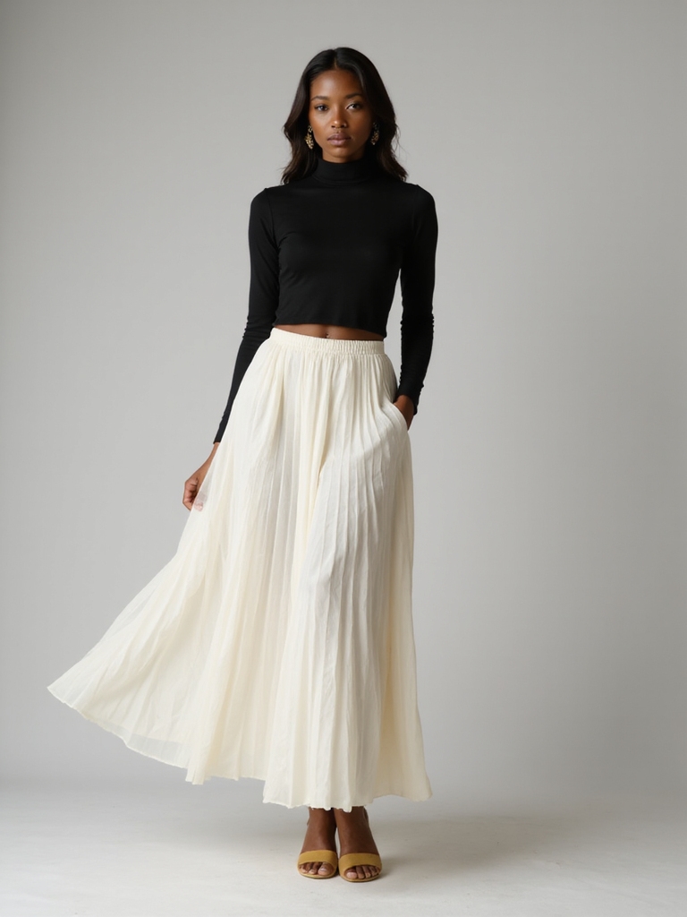 elevate long skirt style
