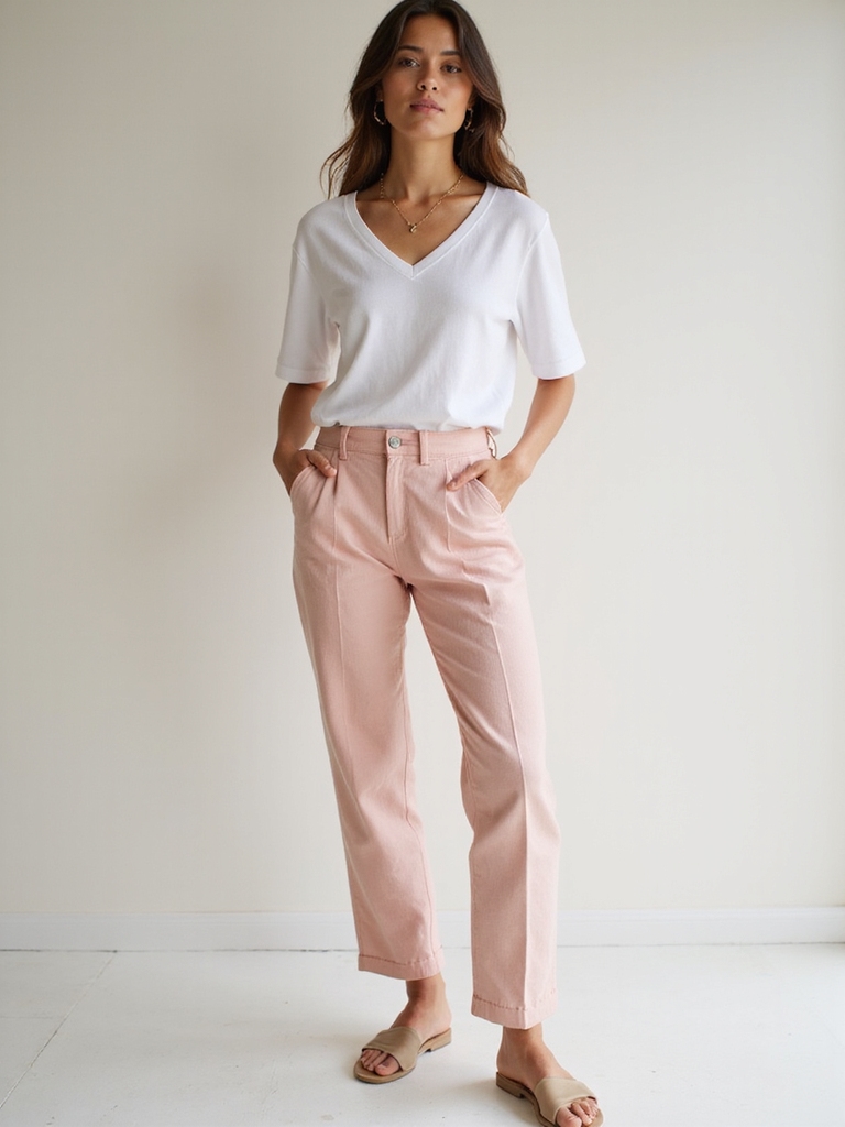 elevate spring t shirt outfits