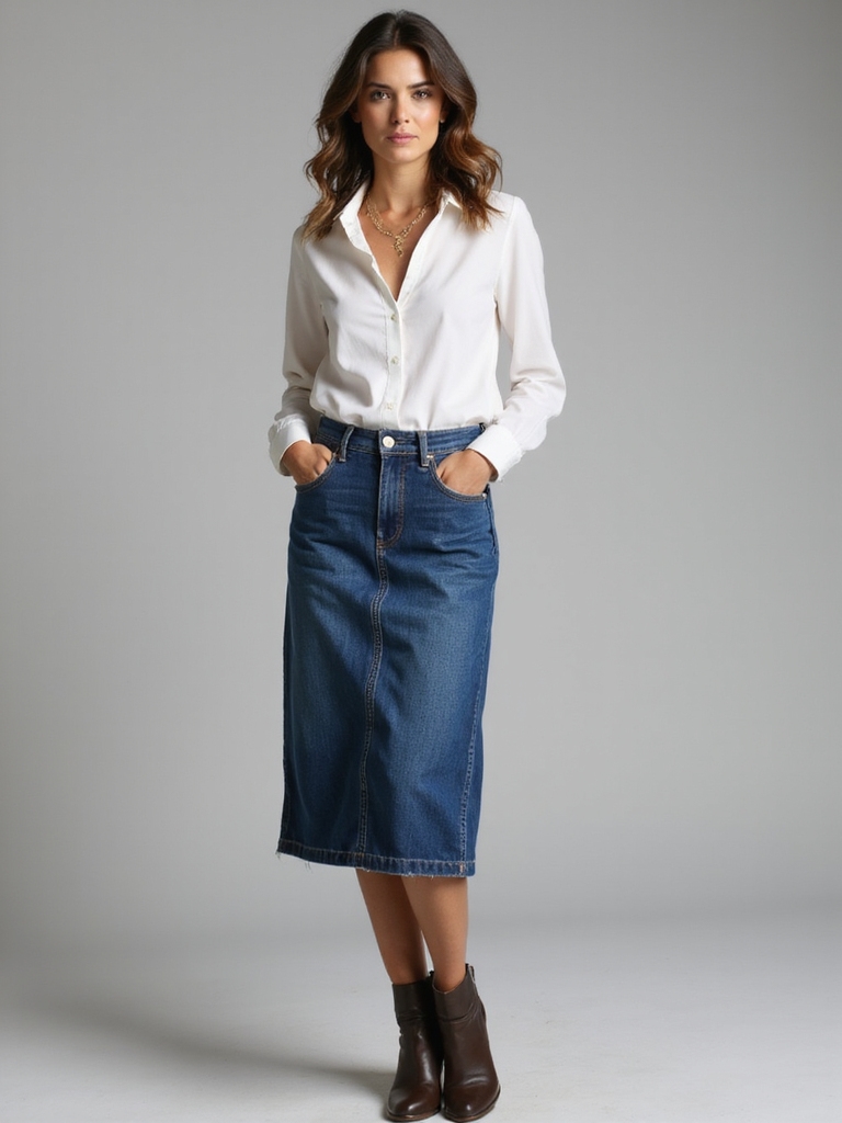 elevated casual midi outfit