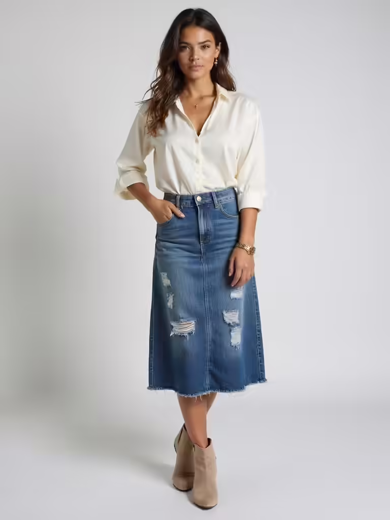 essential denim skirt styles