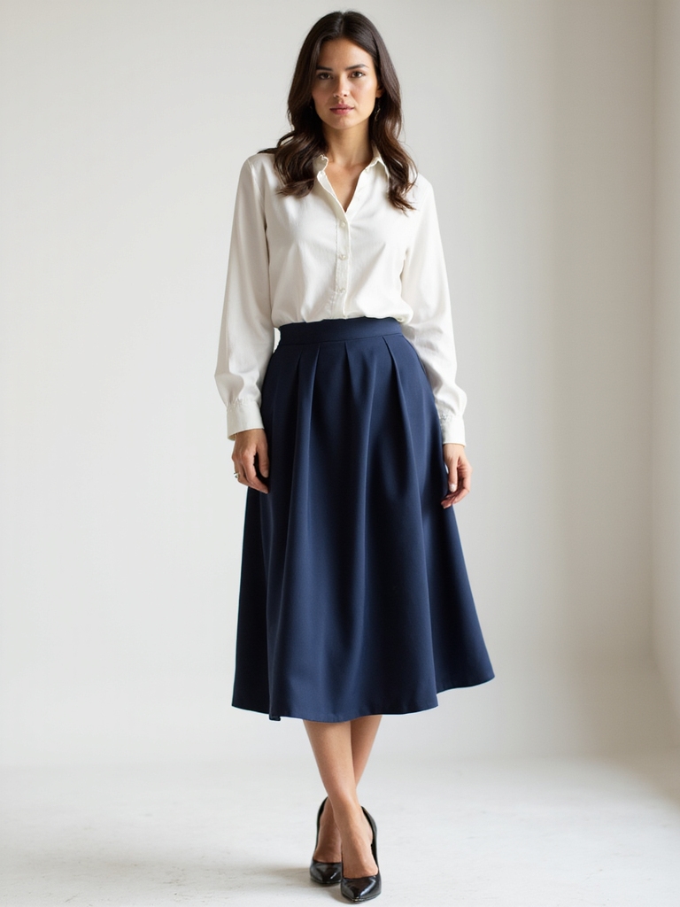 flattering a line skirt lengths