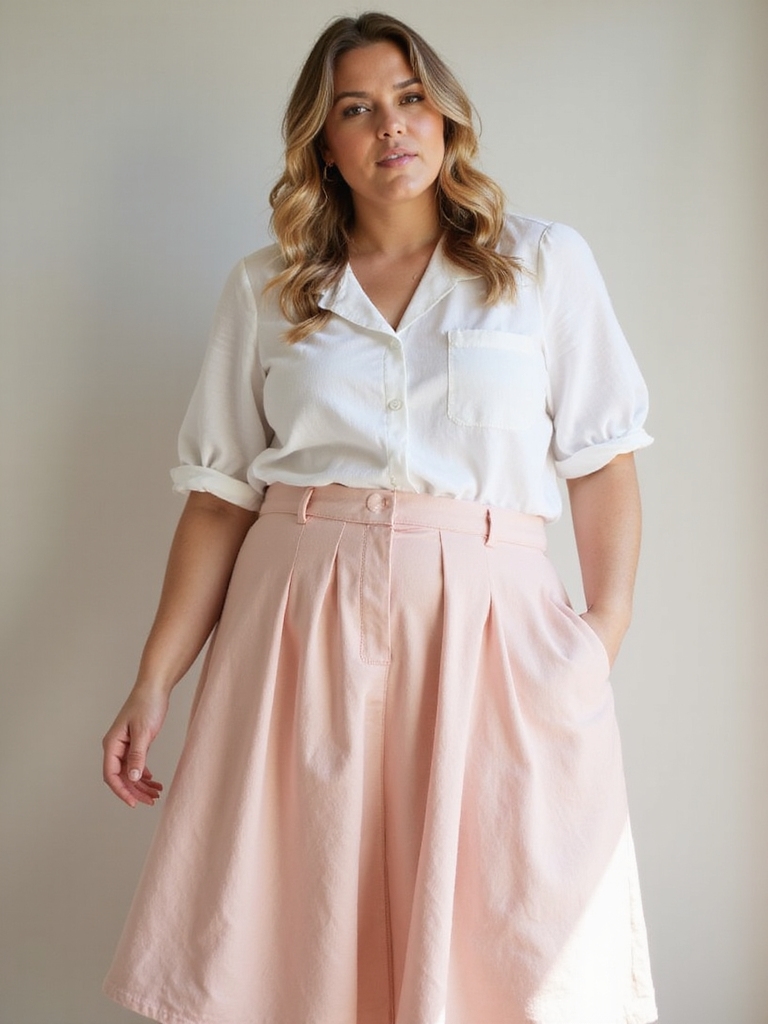 flattering a line skirt styling