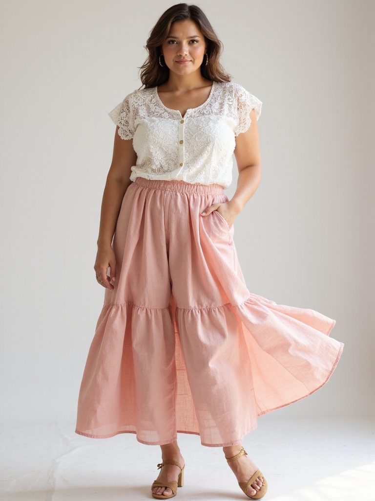 flattering a line skirt styling