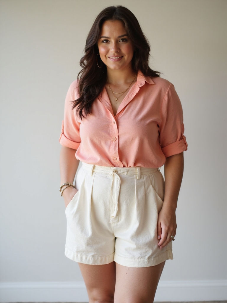 flattering high waisted shorts style