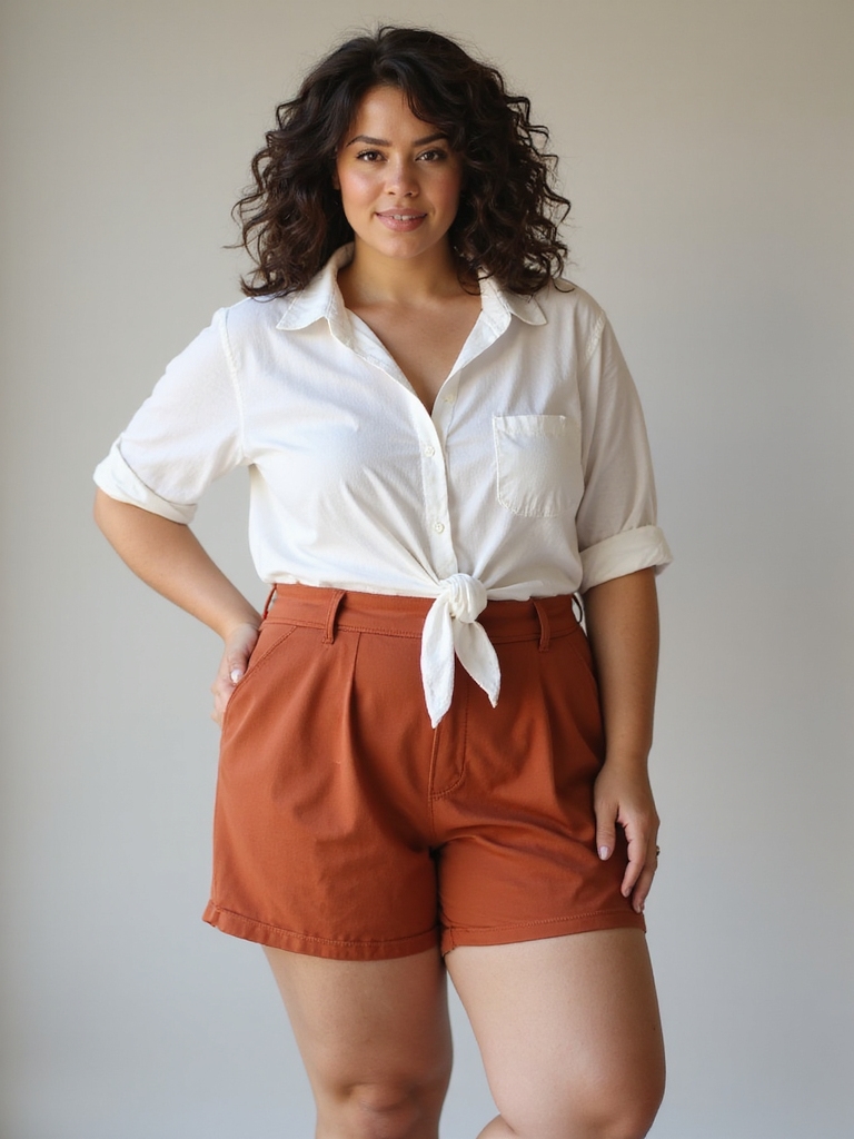 flattering high waisted summer shorts