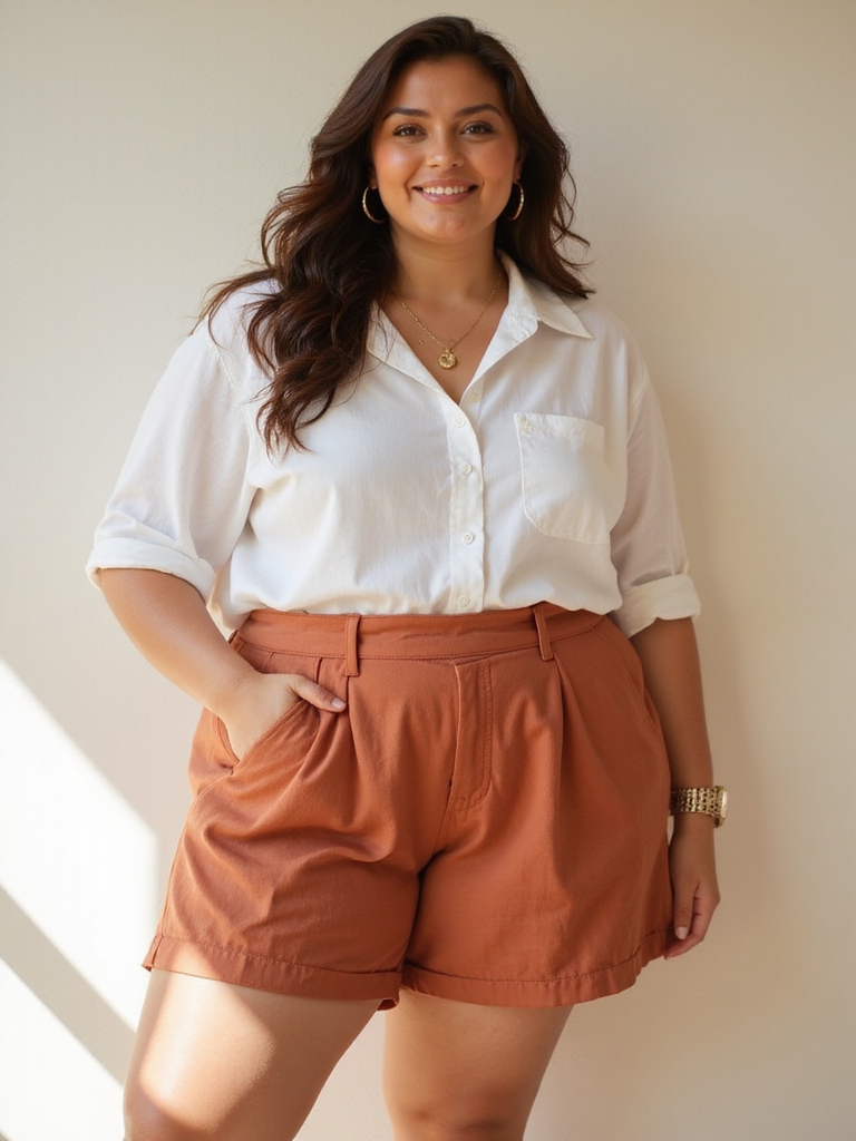 flattering high waisted summer shorts