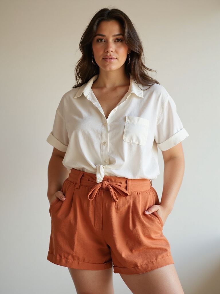 flattering high waisted summer shorts