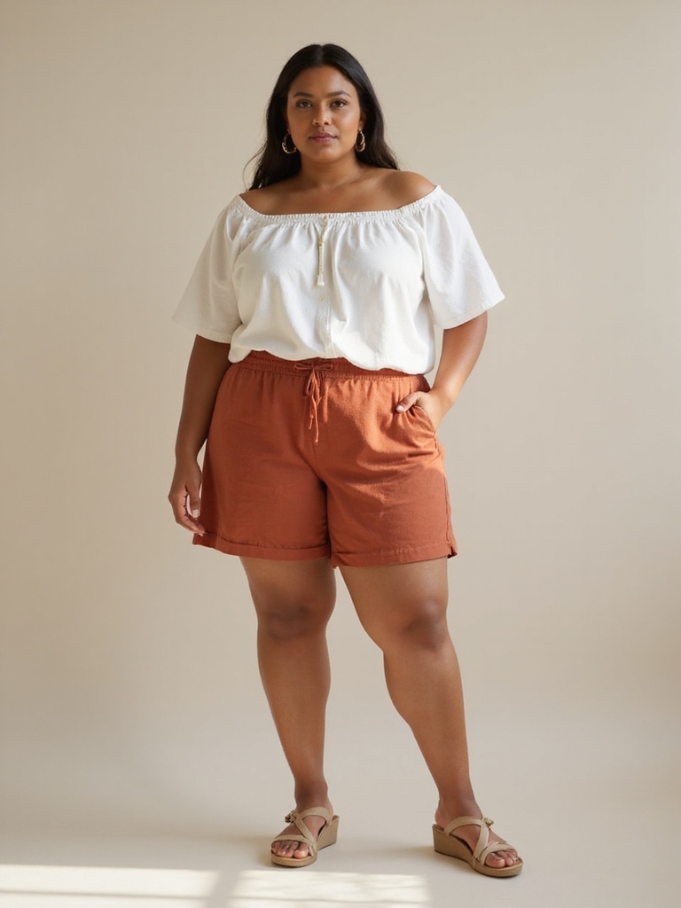 flattering high waisted summer style