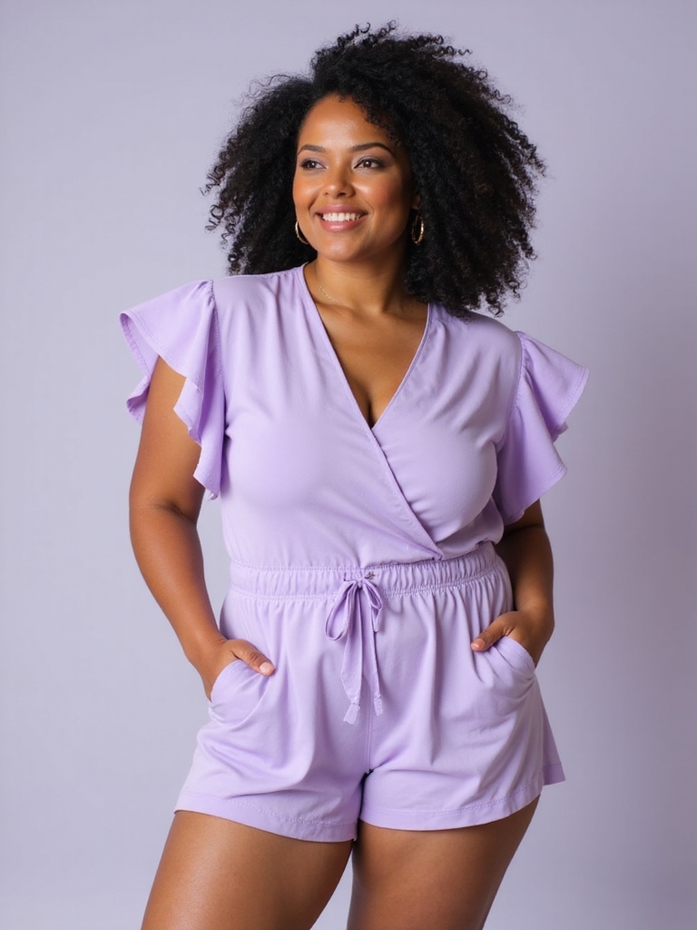 flattering plus size rompers