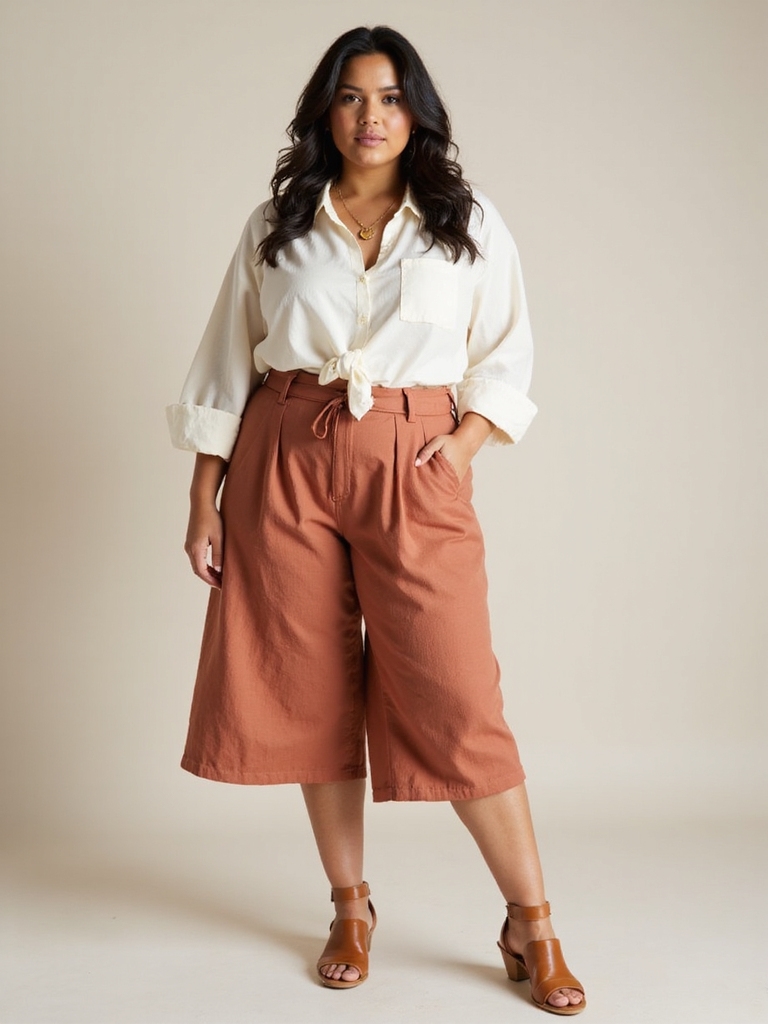 flattering plus size spring shorts