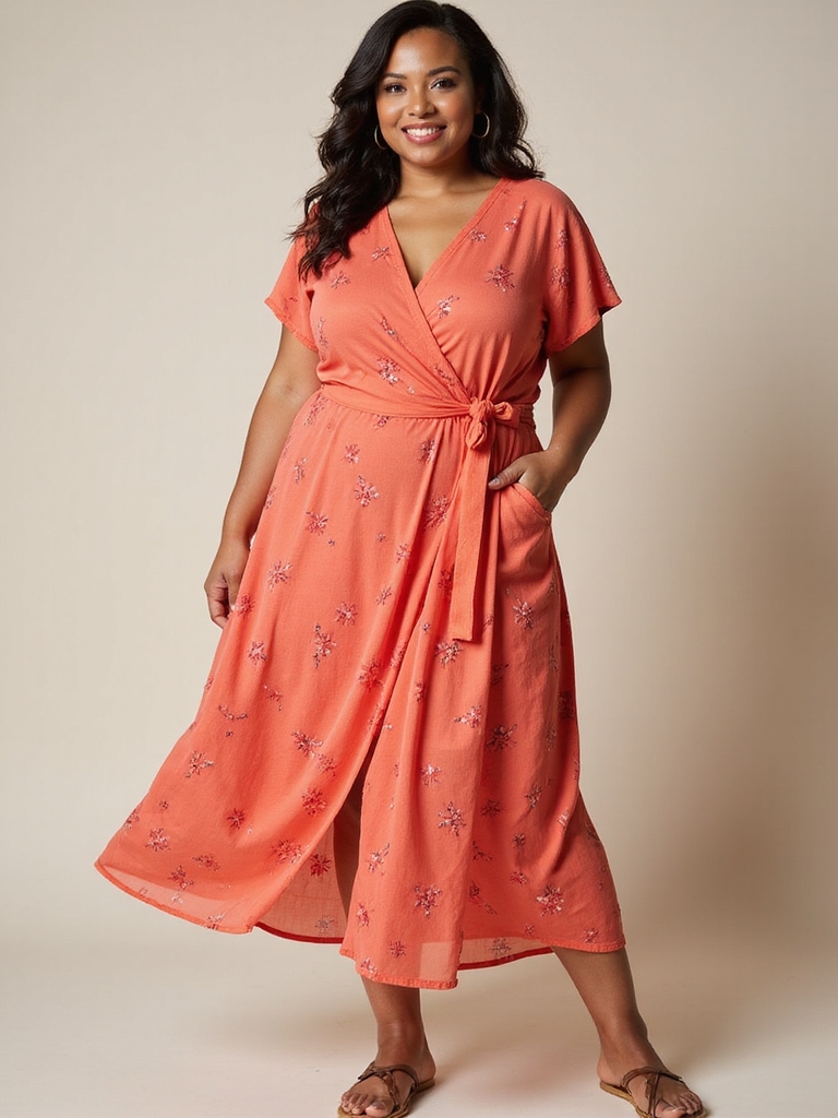 flattering plus size wrap dresses