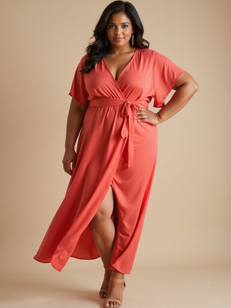 flattering plus size wrap dresses