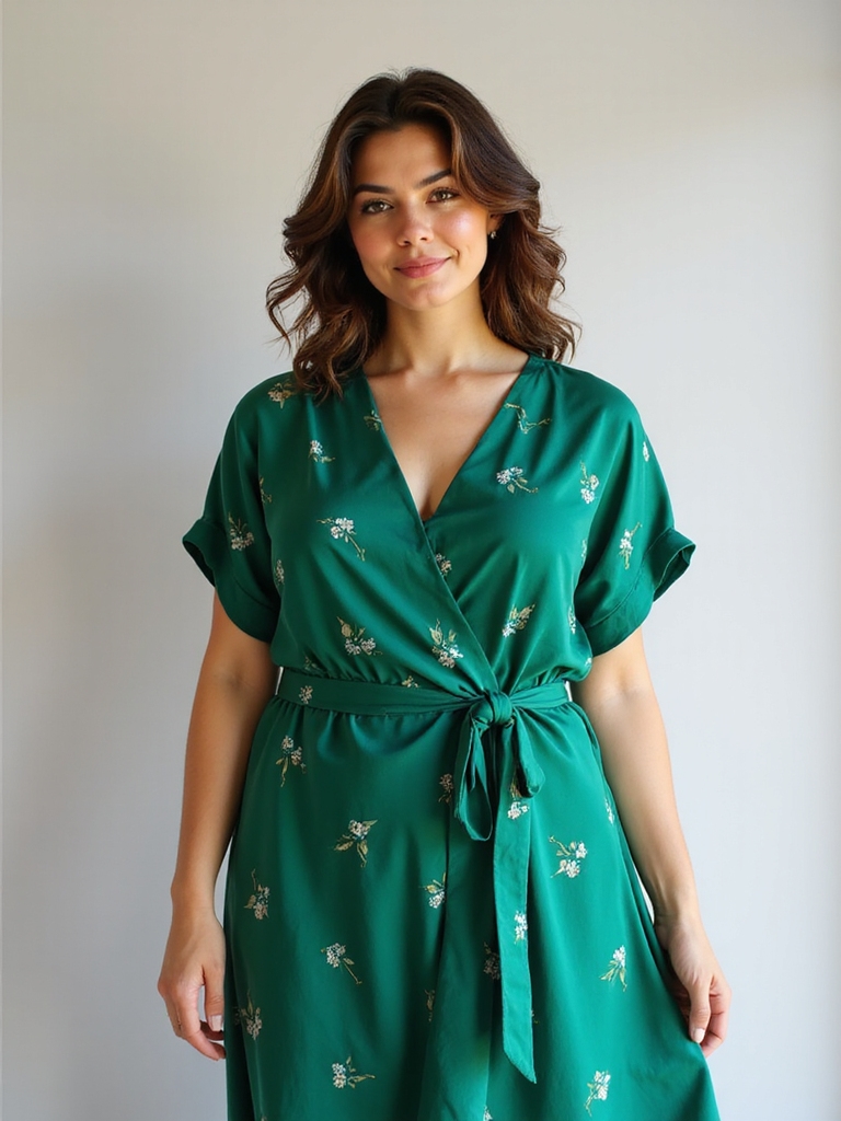 flattering vibrant wrap dresses