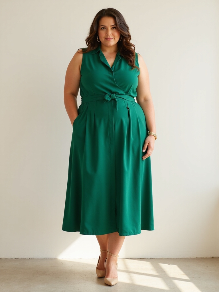 flattering waist highlighting office wear