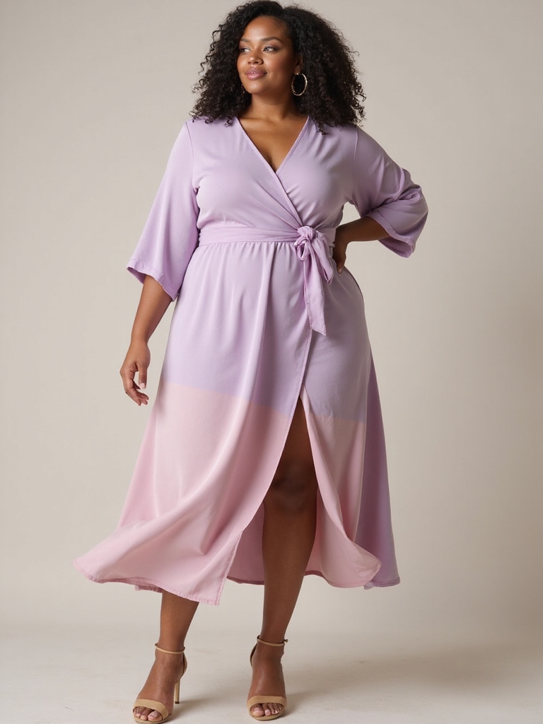 flattering wrap dresses for curves