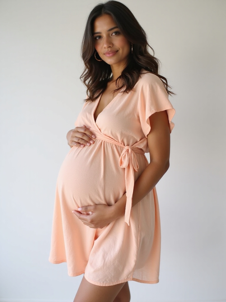 flattering wrap dresses for pregnancy