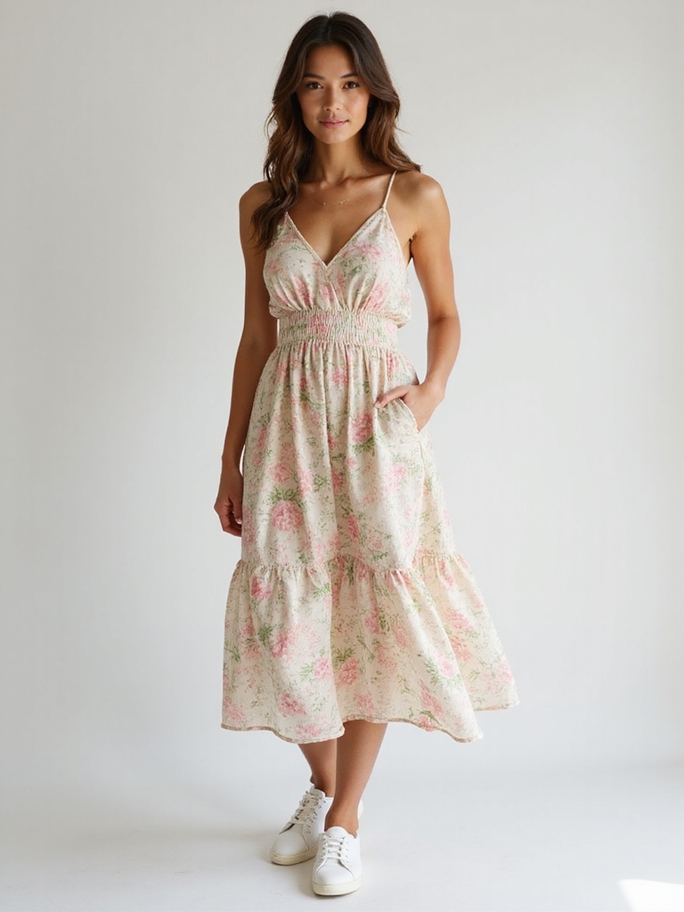 floral dresses sleek sneakers
