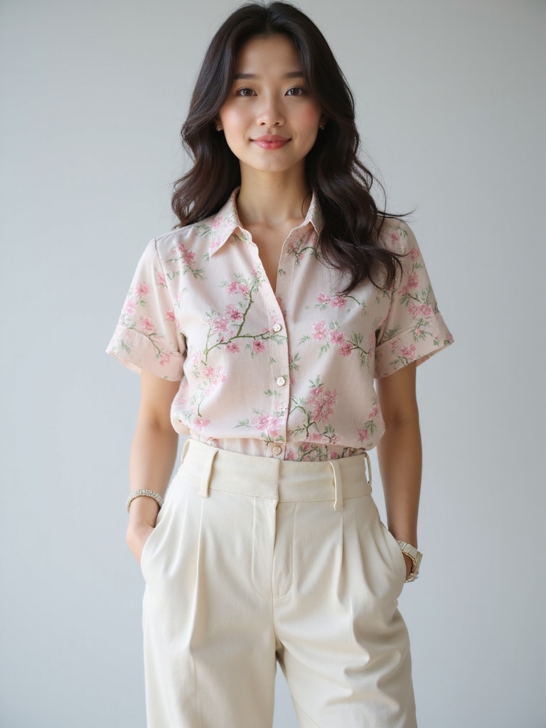 floral prints with accessories