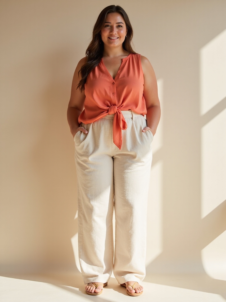 high waisted linen summer staple