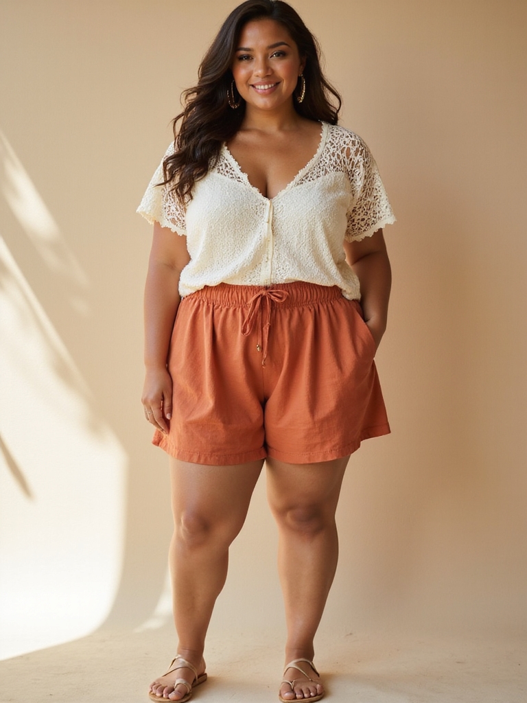high waisted shorts vibrant colors