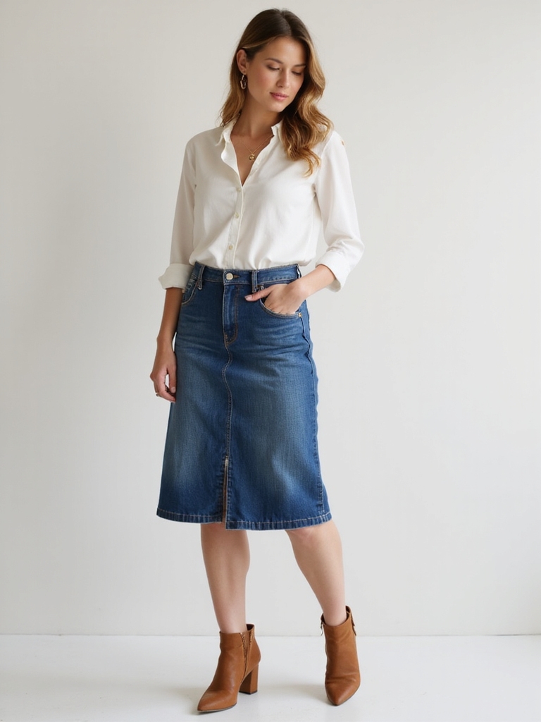 jean skirt length matters