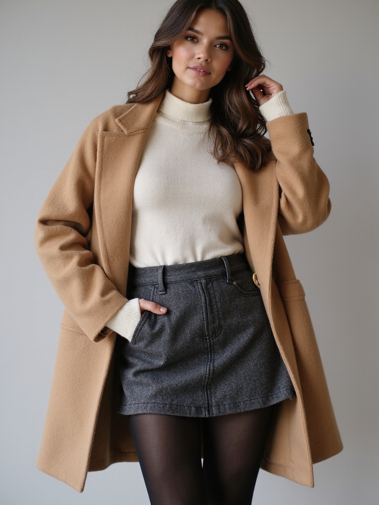 layered short skirts warmth
