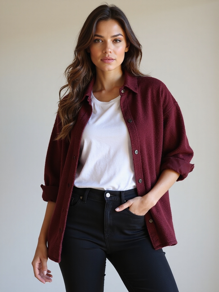 layered t shirt and flannel