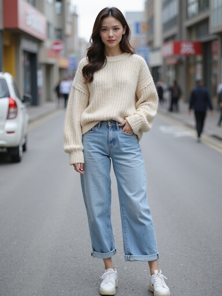light denim cozy sweaters
