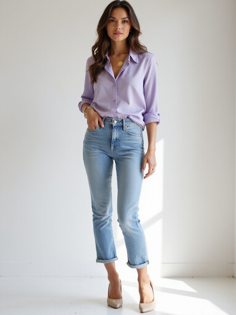 light wash denim transition