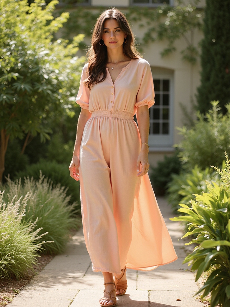 lightweight cotton dress styling