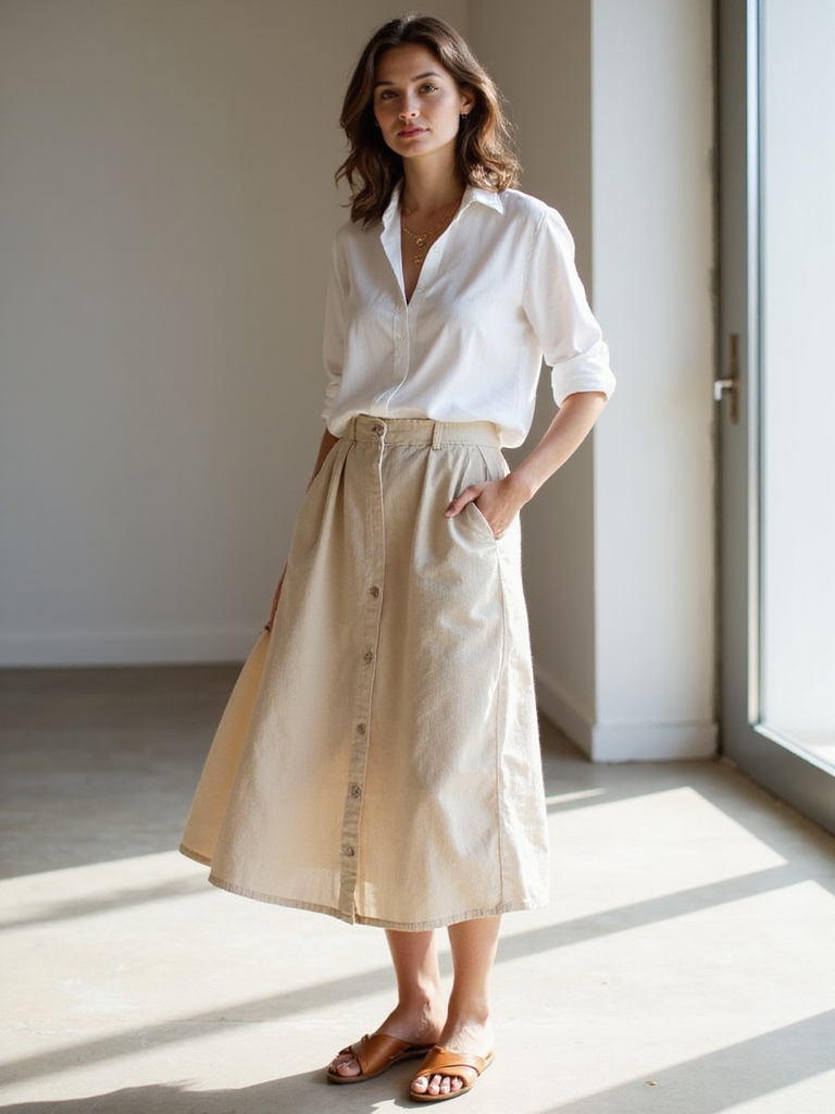 lightweight linen skirts comfort