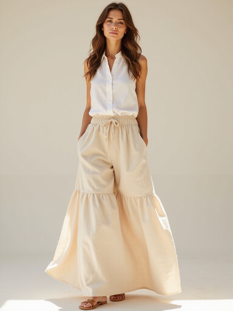 lightweight linen summer chic
