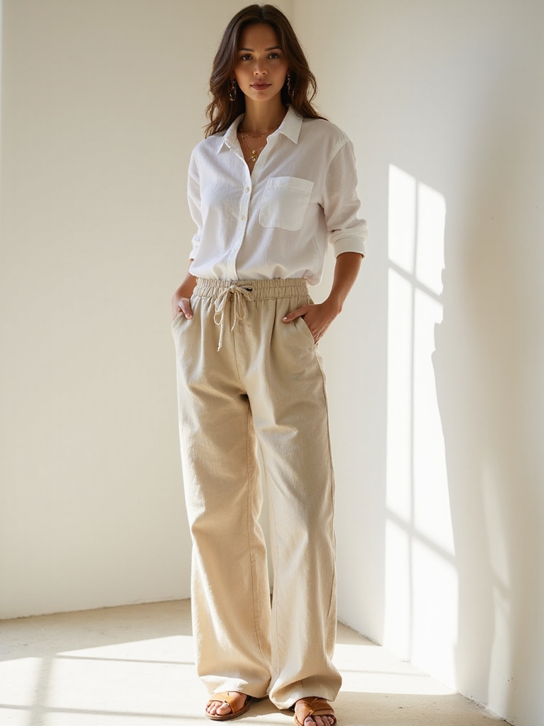 lightweight linen summer outfits