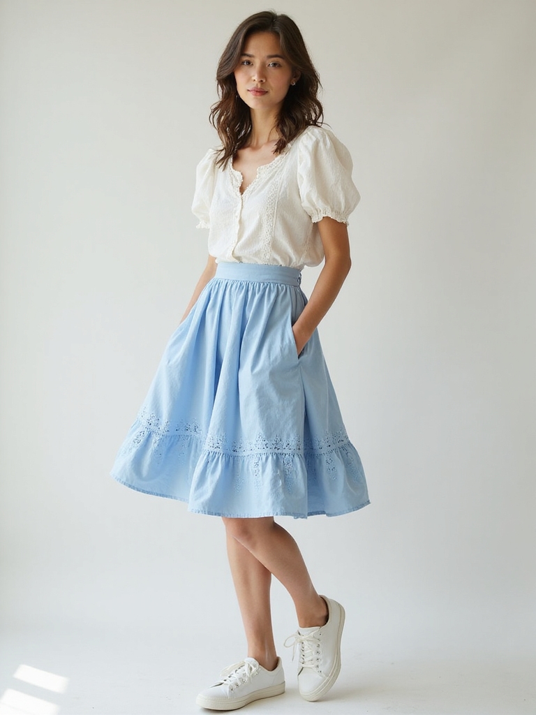 lightweight summer school skirts