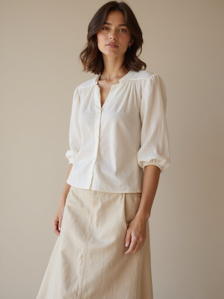 linen skirts bold blouses