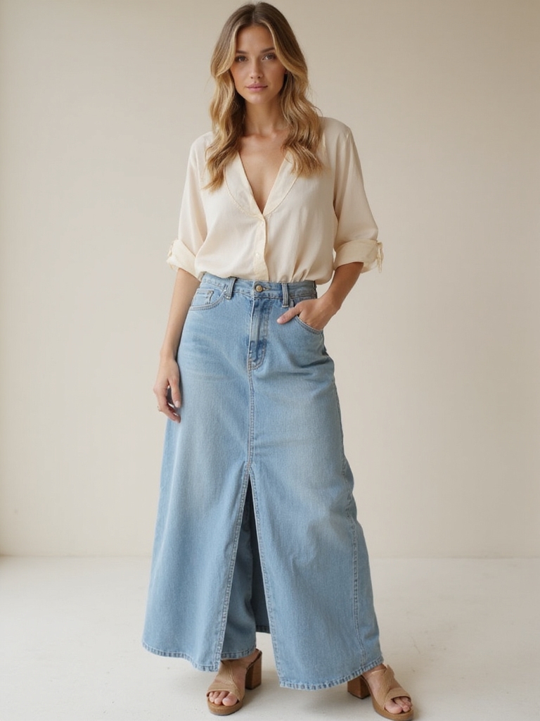 maxi skirts flowy tops