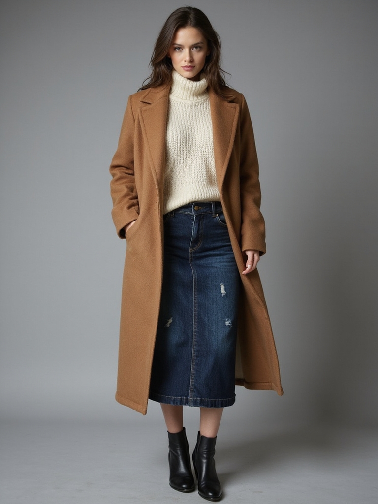 midi skirts for warmth