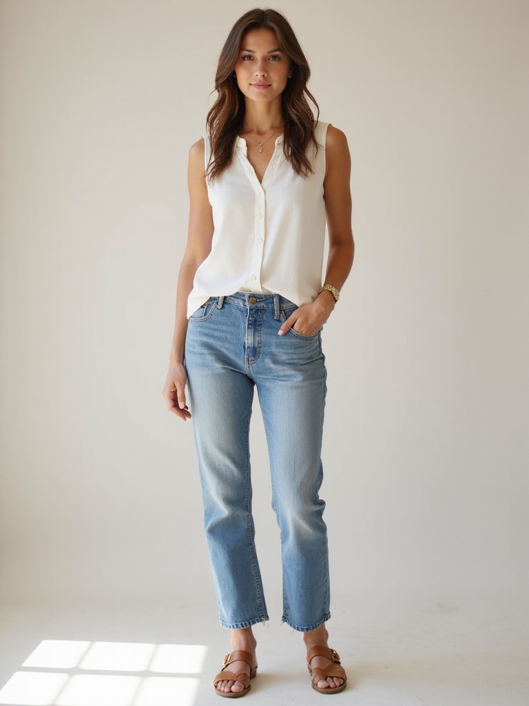 modest stylish denim outfits
